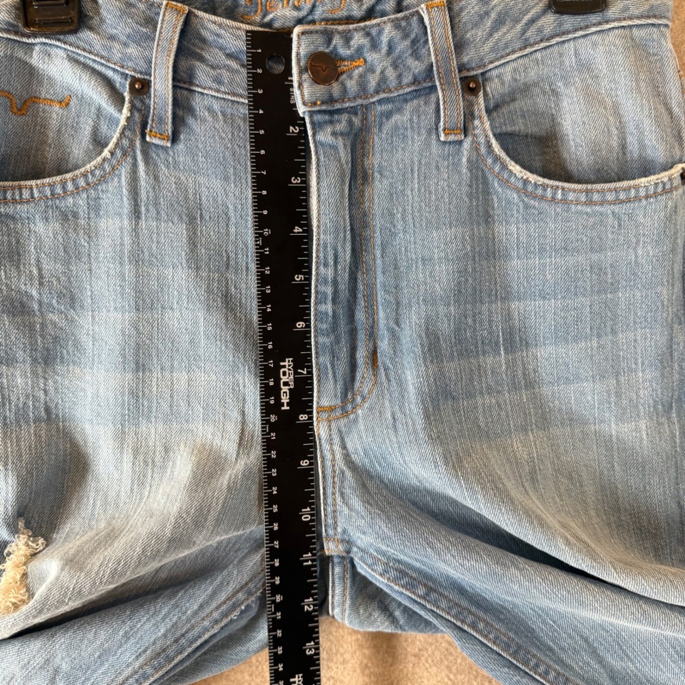 Kimes Ranch Jennifer Jeans 4/32 Western Flare Light Wash Distressed Blue Denim - Picture 10 of 11